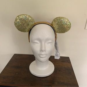 Disney Parks 50th Anniversary Mickey Ears headband with adjustable strap.